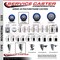 Service Caster 3.5'' Blue Polyurethane Wheel Swivel 3/4'' Square Stem Caster Set 2 Brake, 4PK SCC-SQ20S3514-PPUB-BLUE-PLB-34-2-S-2 - alternate 3